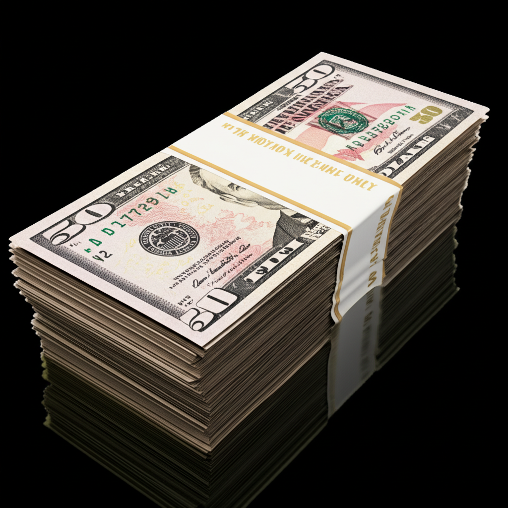 Crisp $50 Bills Pack - Professional Props