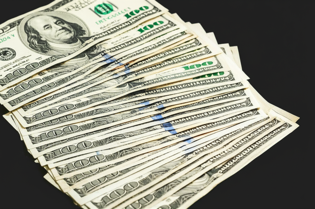 Money Fan Display - Luxury Props
