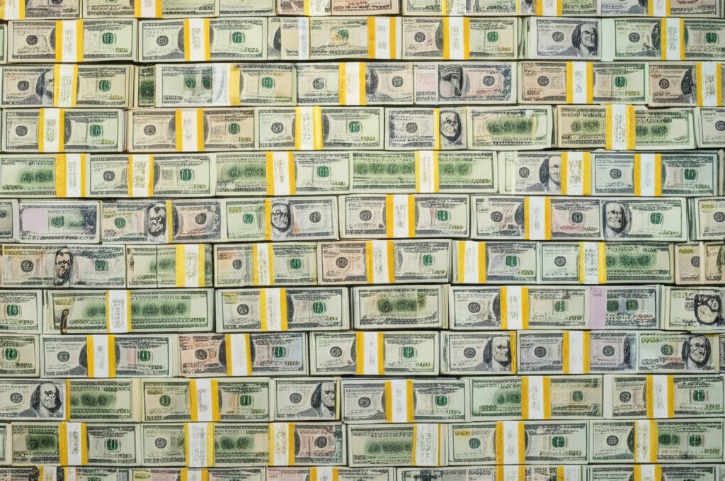 Money Wall Display - Set Decoration